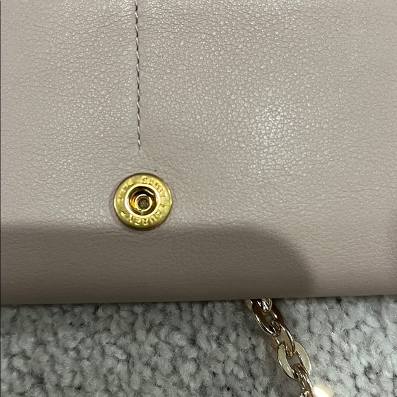 Yves Saint Laurent Taupe Leather wallet with unbranded Gold Chain - Picture 4 of 4